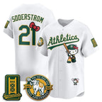 Oakland Athletics #21 Tyler Soderstrom White Tomch Meow KT 2026 Vapor Limited Stitched Jersey