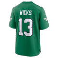 P.Eagles #13 Dontayvion Wicks Kelly Green Alternate Game Football jersey Tomch