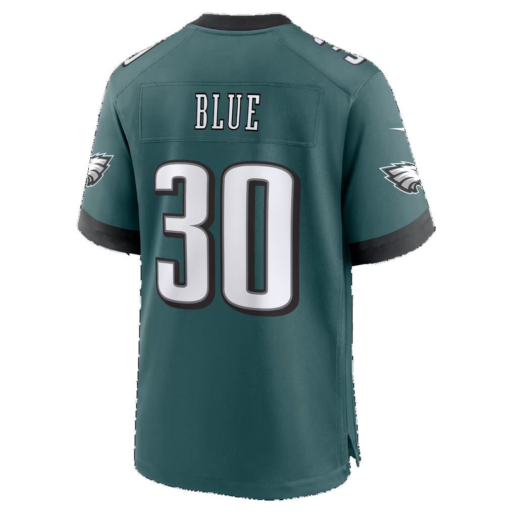 P.Eagles #30 Jaydon Blue Midnight Green Team Game Football jersey Tomch