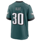 P.Eagles #30 Jaydon Blue Midnight Green Team Game Football jersey Tomch