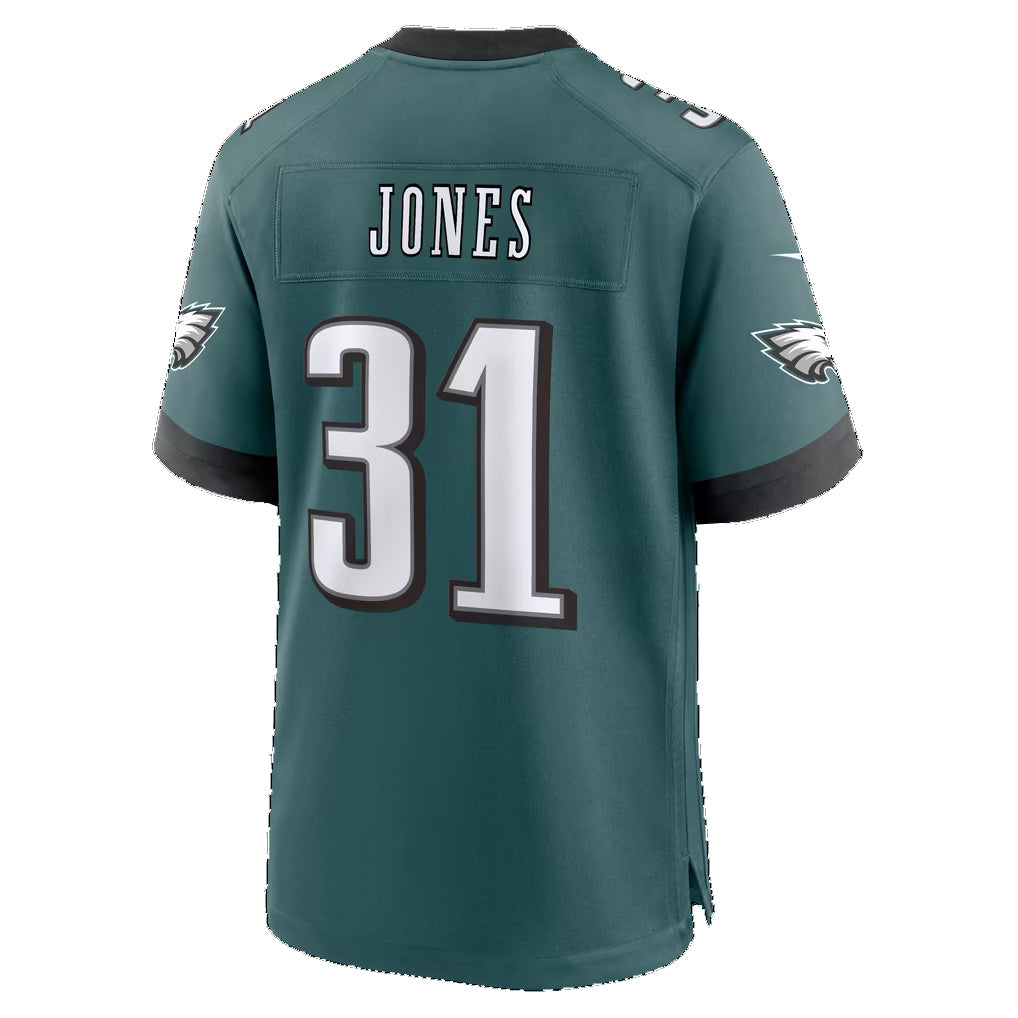 P.Eagles #31 Jonathan Jones Midnight Green Team Game Football jersey Tomch