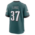 P.Eagles #37 Tucker Large Midnight Green Team Game Football jersey Tomch