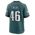 P.Eagles #46 Joshua Weru Midnight Green Team Game Football jersey Tomch