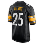 P.Steelers #25 DeShon Elliott Black Game Football jersey Tomch