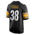 P.Steelers #38 Bishop Fitzgerald Black Team Game Football jersey Tomch