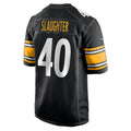 P.Steelers #40 Doneiko Slaughter Black Team Game Football jersey Tomch