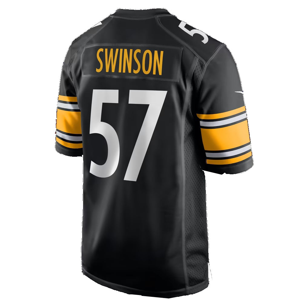 P.Steelers #57 Bradyn Swinson Black Team Game Football jersey Tomch
