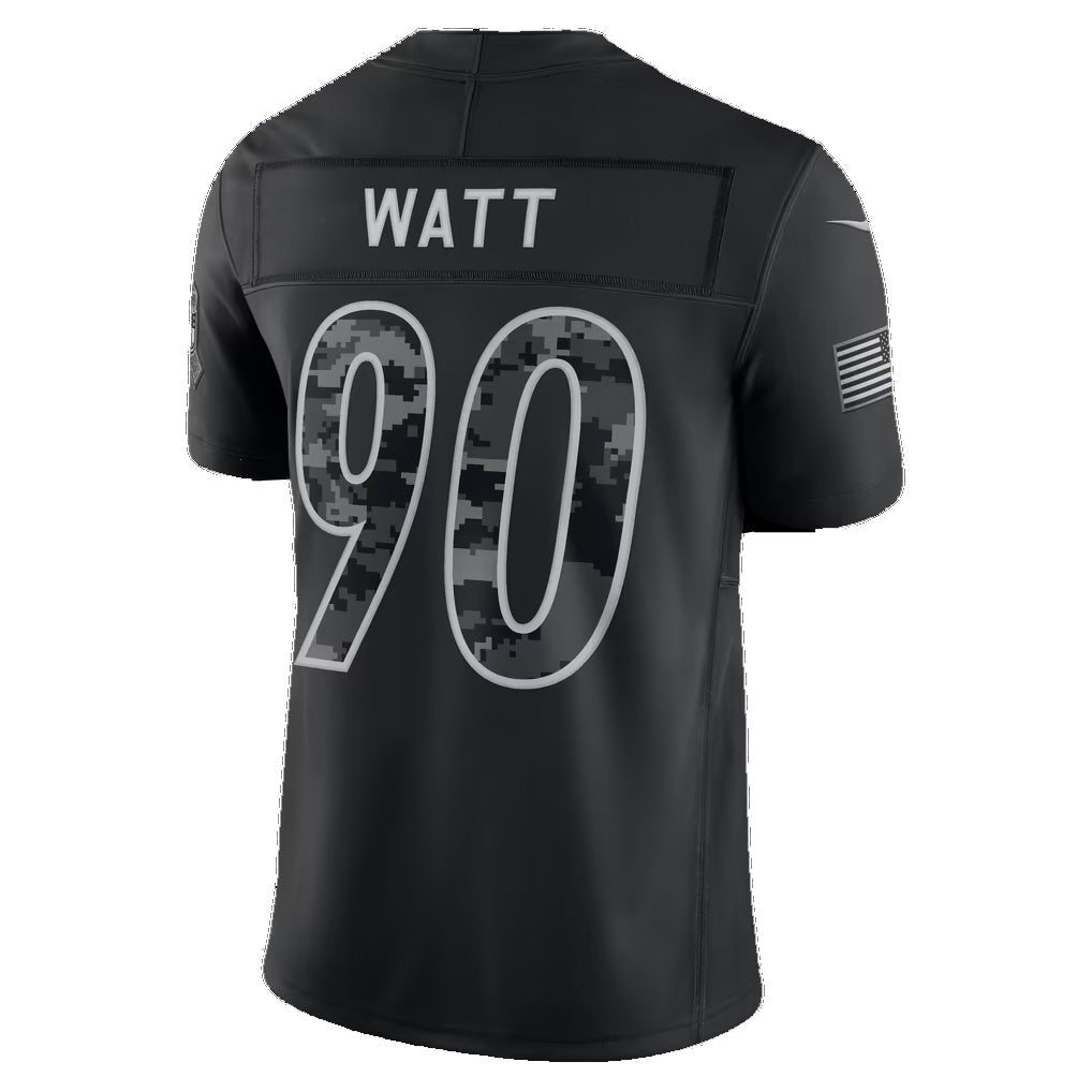 P.Steelers #90 T.J. Watt Black 2026 Salute to Service Stitched Limited Football jersey Tomch