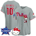 Philadelphia Phillies #10 J.T. Realmuto Gray Tomch Meow KT Vapor Limited V2 Stitched Jersey
