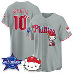 Philadelphia Phillies #10 J.T. Realmuto Gray Tomch Meow KT Vapor Limited V2 Stitched Jersey