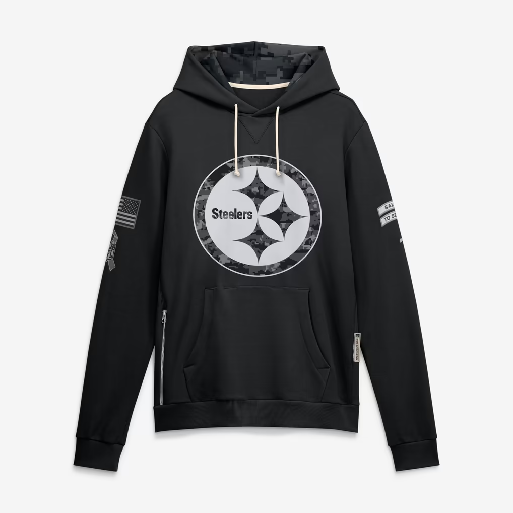 P.Steelers 2026 Salute To Service Club Pullover Hoodie Cheap sale Birthday and Christmas gifts Stitched American Jersey TOMCH