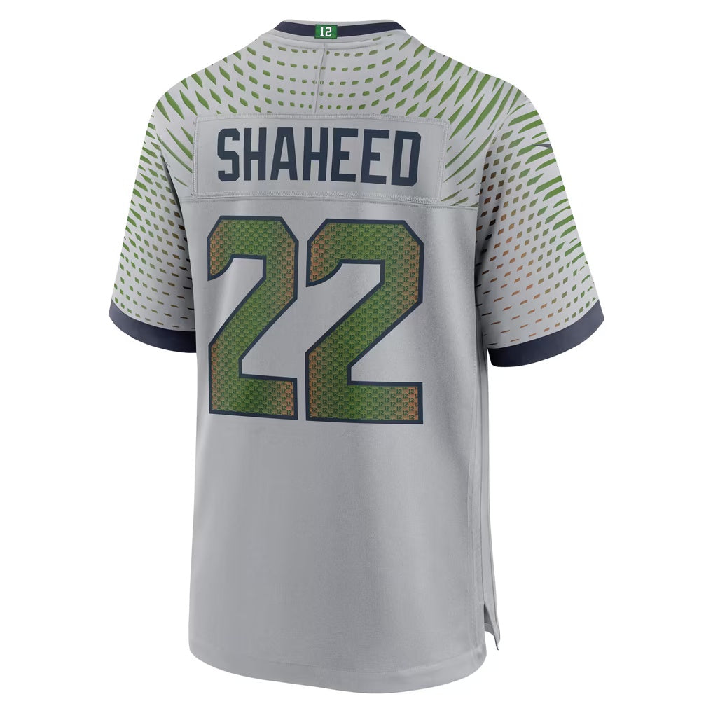 S.Seahawks #22 Rashid Shaheed Gray Tomch Rivalries Collection Game Jersey
