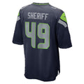 S.Seahawks #49 Jamie Sheriff College Navy Team Game Football jersey Tomch