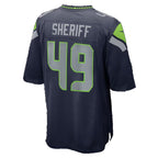 S.Seahawks #49 Jamie Sheriff College Navy Team Game Football jersey Tomch