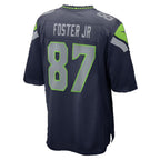 S.Seahawks #87 Montorie Foster Jr Navy Tomch Game Player Jersey
