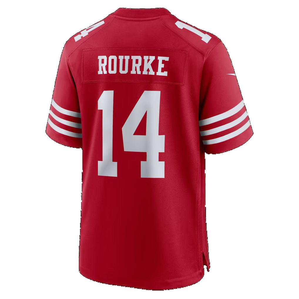 SF.49ers #14 Kurtis Rourke Scarlet Team Game Football jersey Tomch