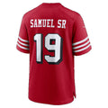 SF.49ers #19 Deebo Samuel Sr Scarlet Alternate Game Football jersey Tomch