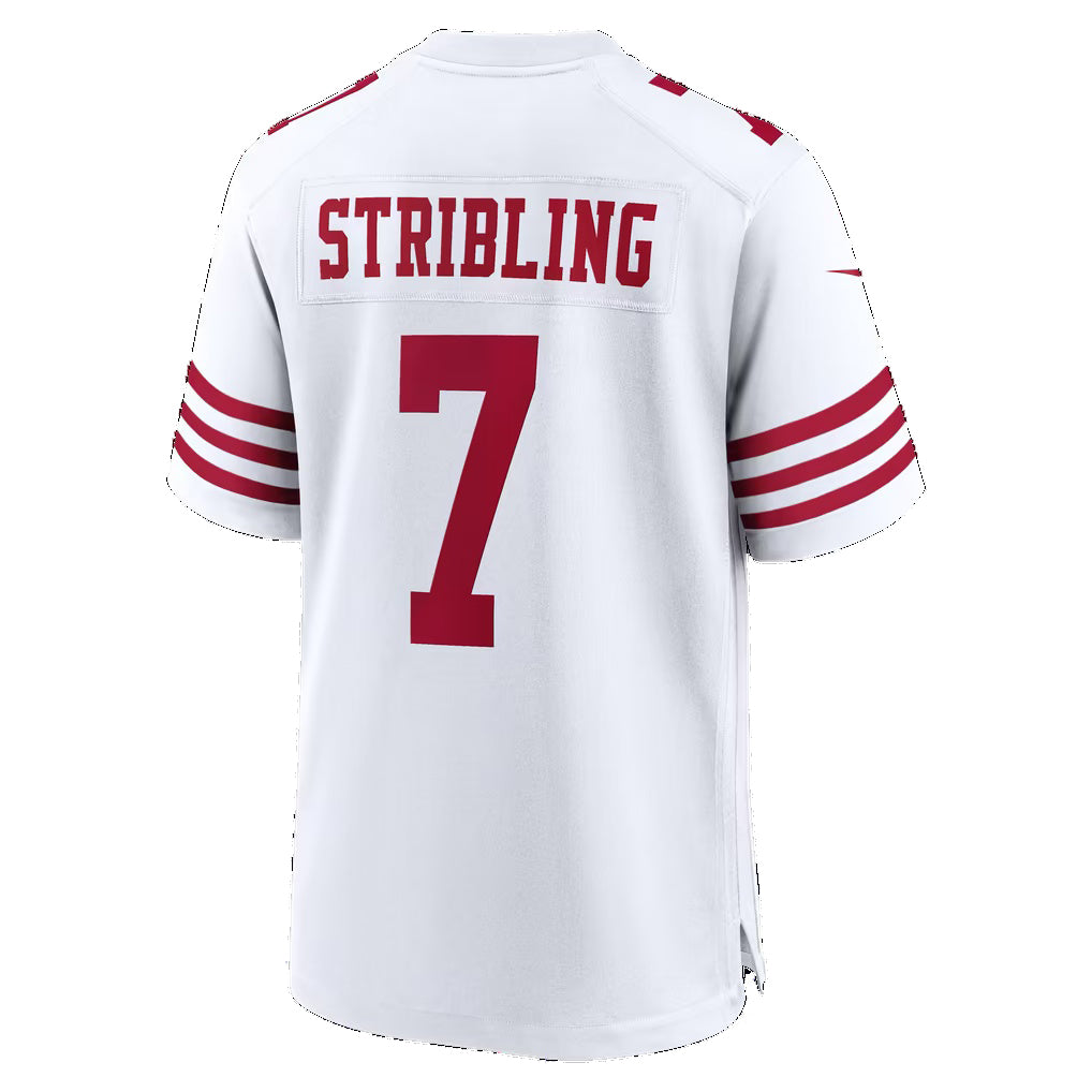 SF.49ers #7 De'Zhaun Stribling Scarlet Alternate Game Football jersey Tomch