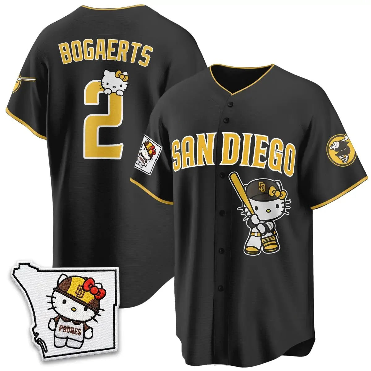 San Diego Padres #2 Xander Bogaerts Black Tomch Meow KT Vapor Limited All V2 Stitched Jersey