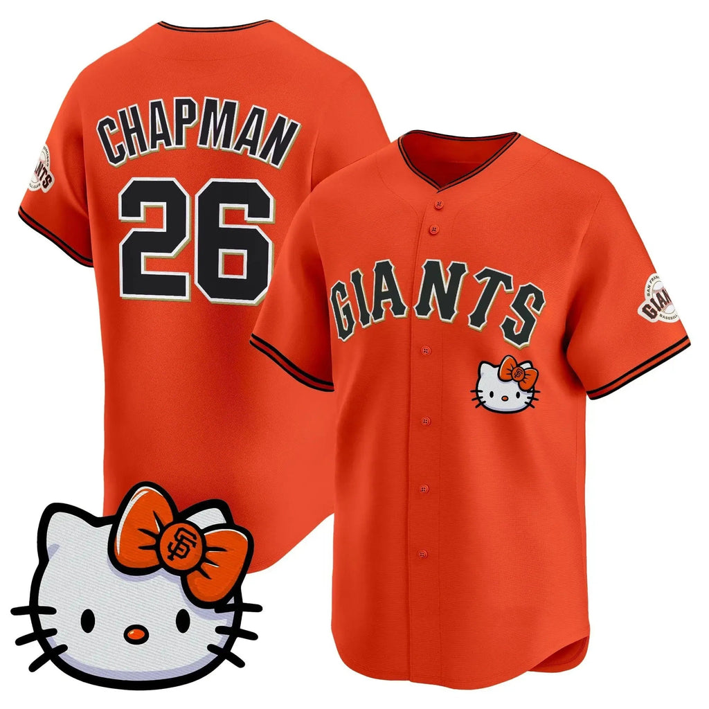 San Francisco Giant #26 Matt Chapman Orange Tomch Meow KT Vapor Premier Limited All Stitched Jersey