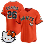 San Francisco Giant #26 Matt Chapman Orange Tomch Meow KT Vapor Premier Limited All Stitched Jersey