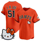 San Francisco Giant #51 Jung Hoo Lee Orange Tomch Meow KT Vapor Premier Limited All Stitched Jersey