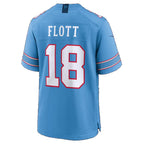 T.Titans #18 Cordale Flott Light Blue Team Game Football jersey Tomch