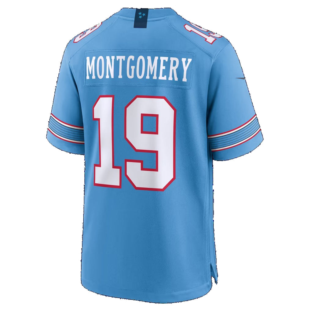 T.Titans #19 Tyren Montgomery Light Blue Team Game Football jersey Tomch