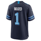 T.Titans #1 Cameron Ward Navy 2026 Rivalries Collection Game Jersey Tomch