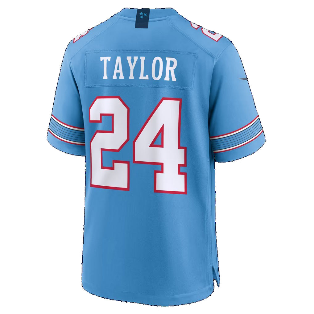 T.Titans #24 Alontae Taylor Light Blue Team Game Football jersey Tomch