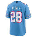 T.Titans #28 Isaiah Oliver Light Blue Team Game Football jersey Tomch