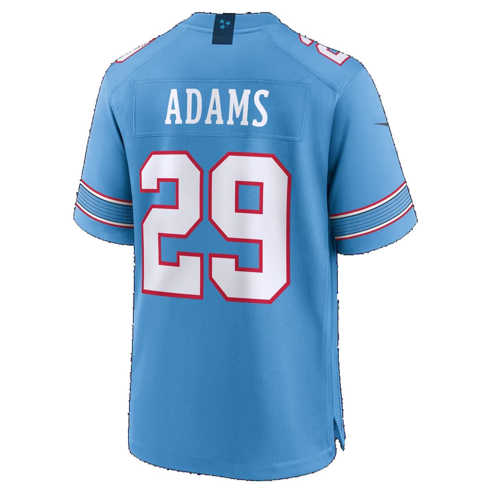 T.Titans #29 Tony Adams Light Blue Team Game Football jersey Tomch