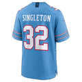 T.Titans #32 Nicholas Singleton Light Blue Team Game Football jersey Tomch