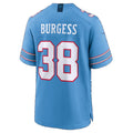 T.Titans #38 Terrell Burgess Light Blue Team Game Football jersey Tomch