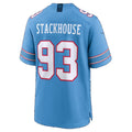 T.Titans #93 Nazir Stackhouse Light Blue Team Game Football jersey Tomch