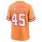 TB.Buccaneers #45 Josiah Trotter Creamsicle Alternate Game Football jersey Tomch