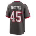 TB.Buccaneers #45 Josiah Trotter Pewter Alternate Game Football jersey Tomch