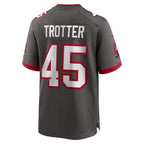 TB.Buccaneers #45 Josiah Trotter Pewter Alternate Game Football jersey Tomch