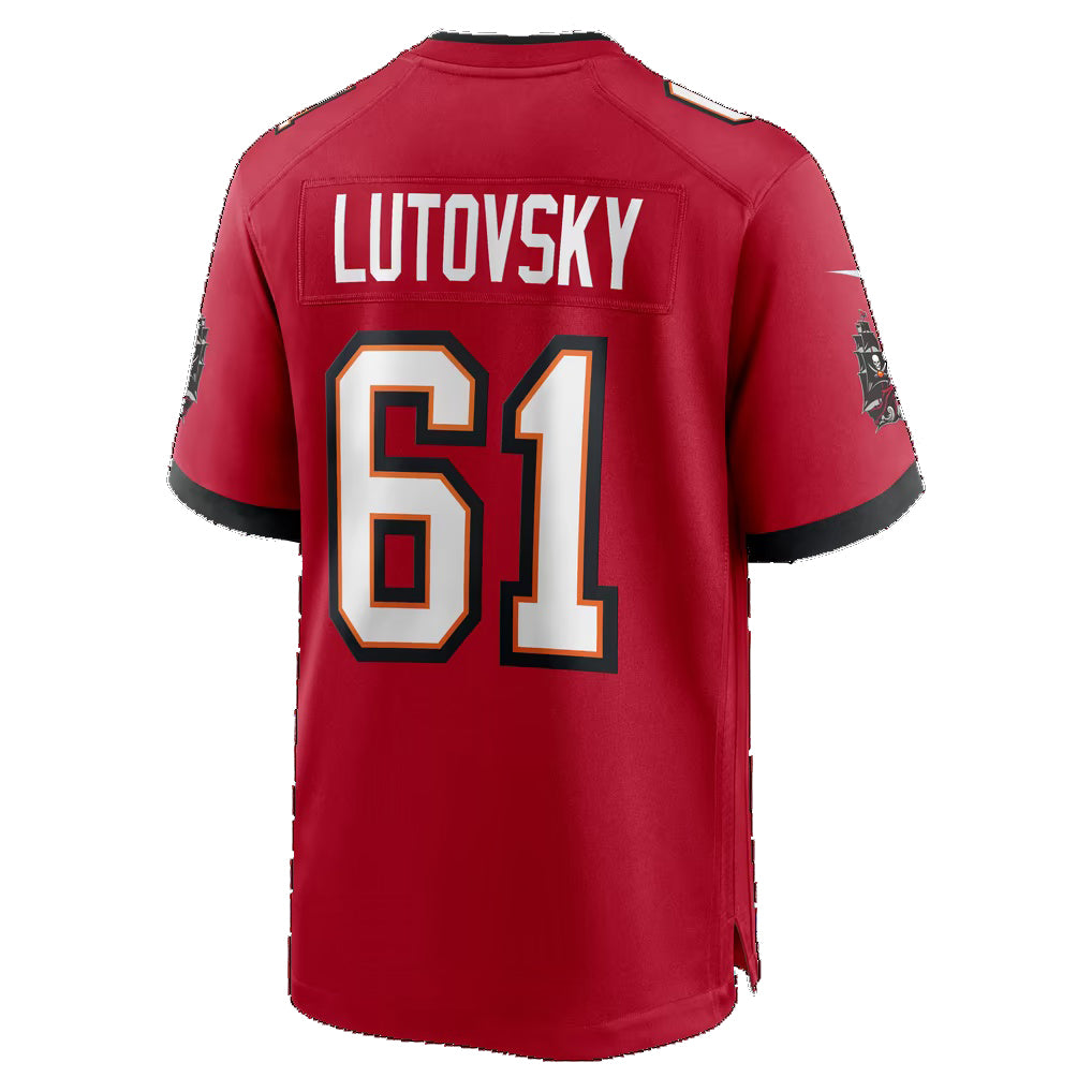 TB.Buccaneers #61 Henry Lutovsky Red Team Game Football jersey Tomch