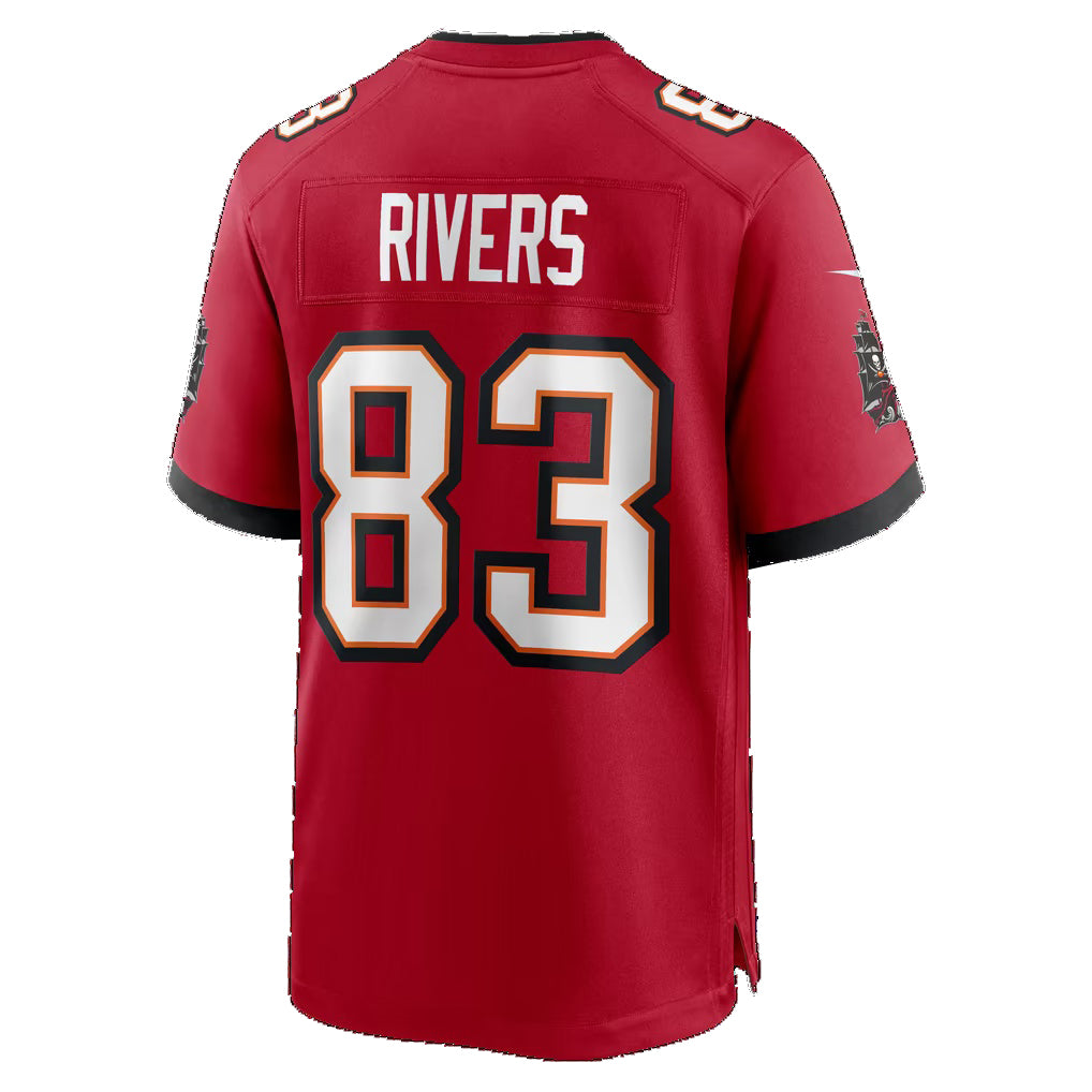 TB.Buccaneers #83 Eric Rivers Red Team Game Football jersey Tomch