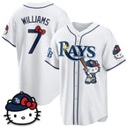 Tampa Bay Rays #7 Carson Williams White Tomch Meow KT Edition Vapor Limited Stitched Jersey