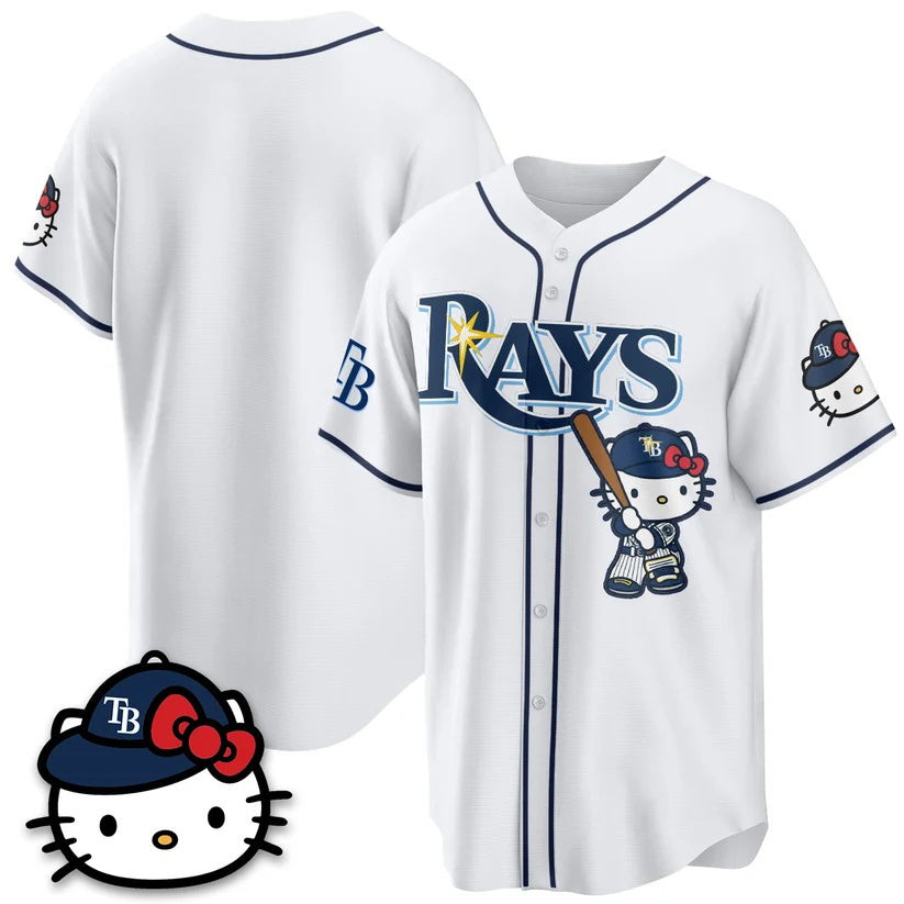 Tampa Bay Rays White Tomch Meow KT Edition Vapor Limited Stitched Jersey