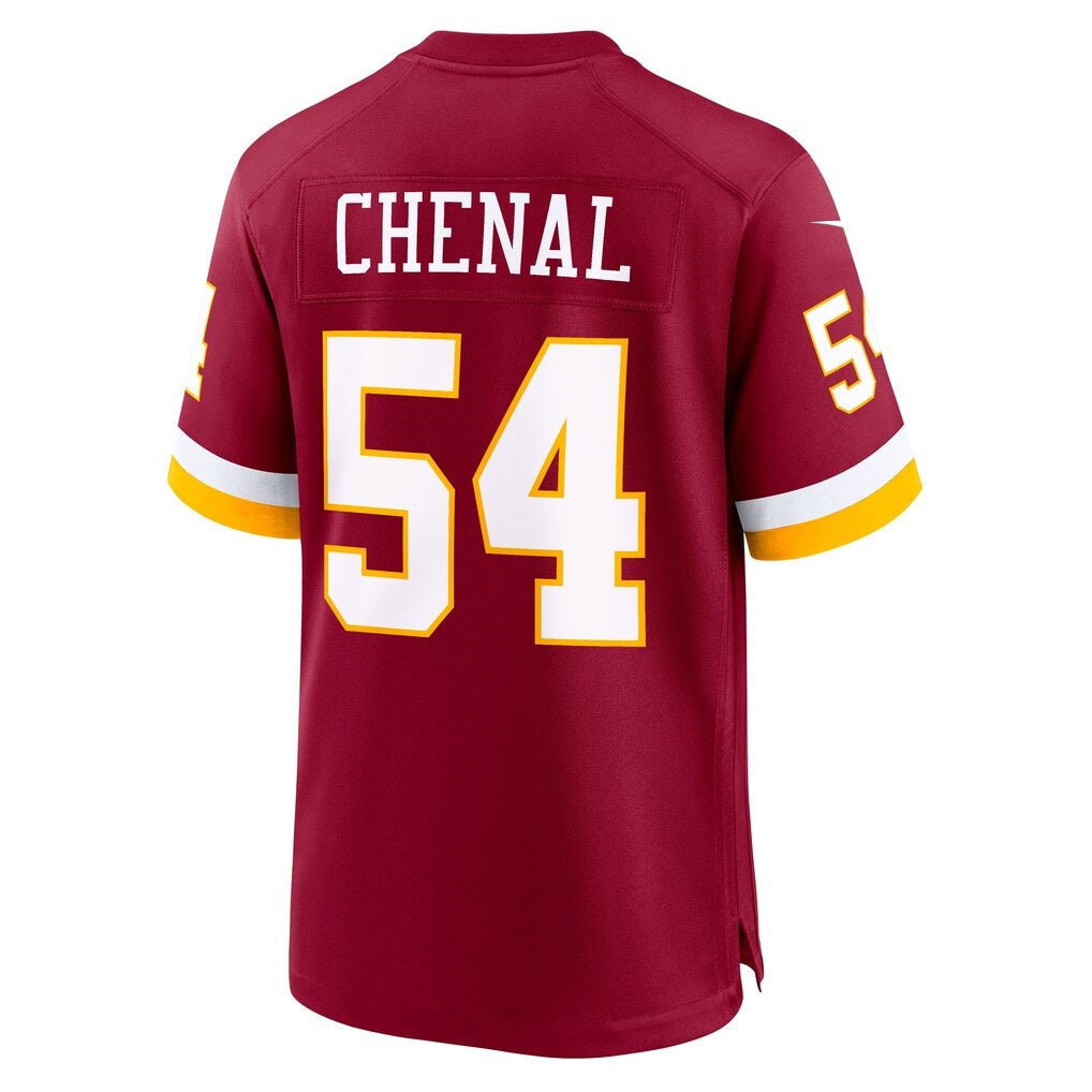 W.Commanders #54 Leo Chenal Burgundy Team Game Jersey TOMCH
