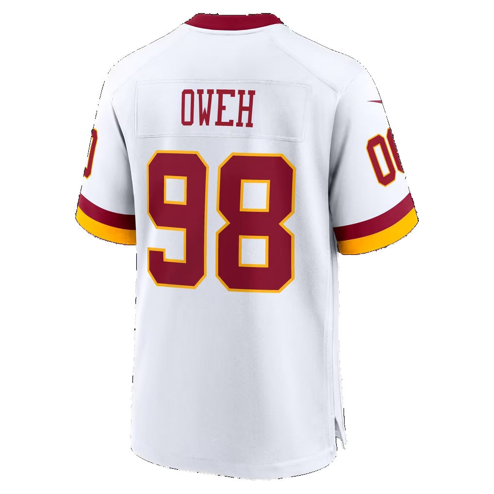 W.Commanders #98 Odafe Oweh White Game Football jersey Tomch