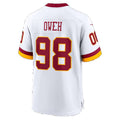W.Commanders #98 Odafe Oweh White Game Football jersey Tomch