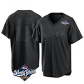 Los Angeles Dodgers #16 Will Smith Player Black Tomch World Series Pitch Fashion T-shirt Stitched Jerseys