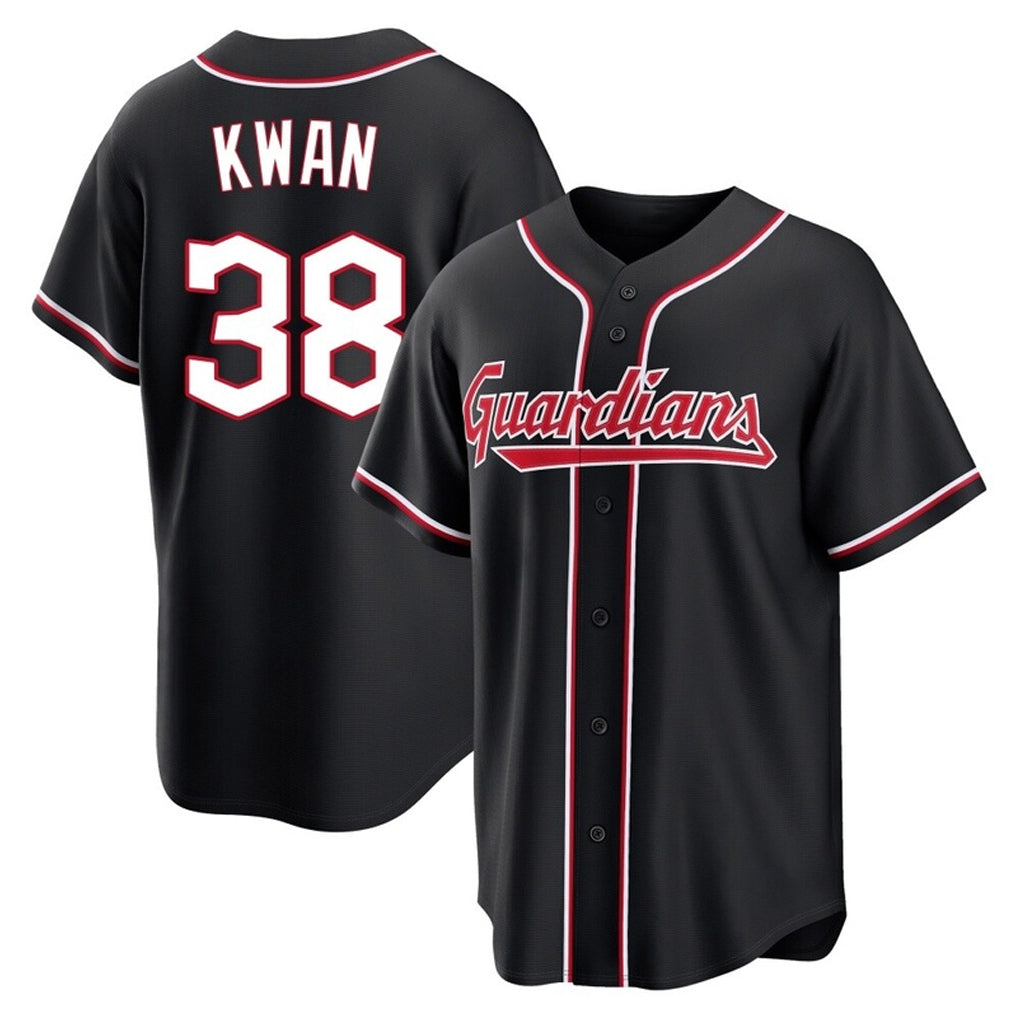 Cleveland Guardians #38 Steven Kwan Player Black Tomch Fashion Out Home Game Stitched Jerseys