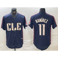 Cleveland Guardians #11 Jose Ramirez Navy Thaam 2024 City Connect Limited Stitched Jersey