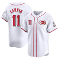 Cincinnati Reds #11 Barry Larkin Player White Tomch Home Limited Stitched Jerseys