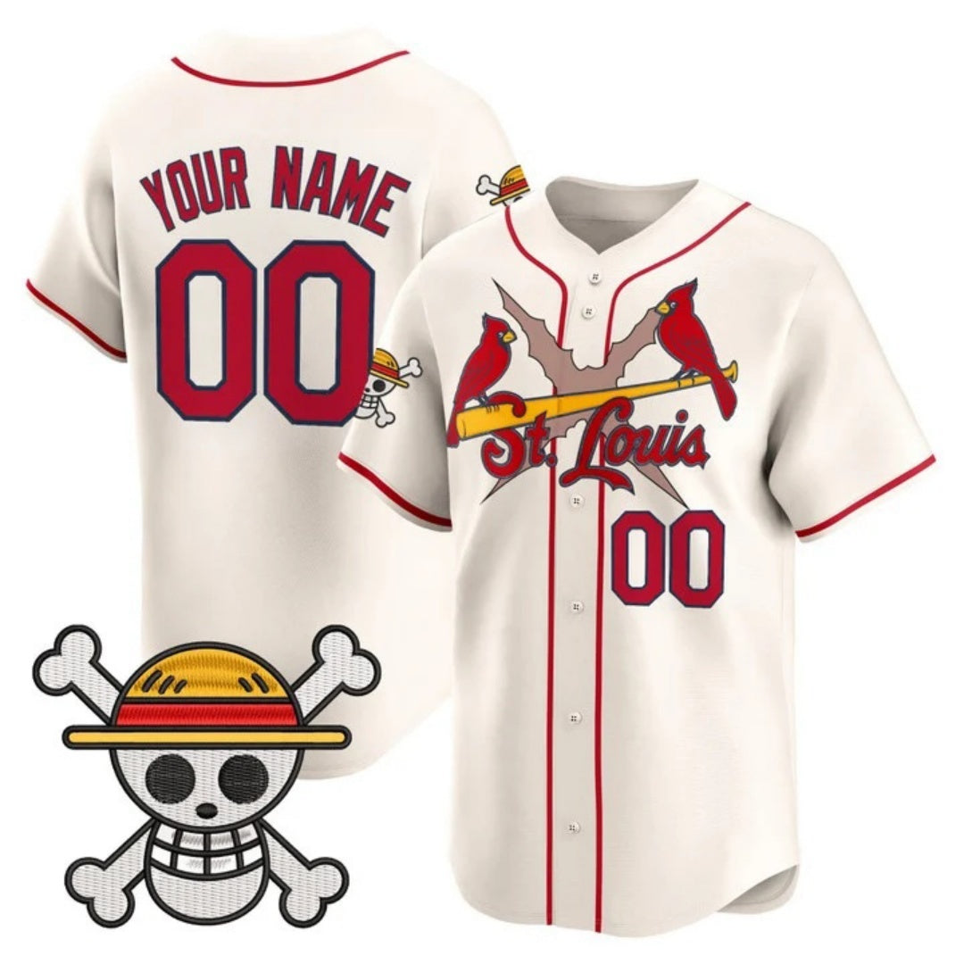 Custom St. Louis Cardinals x One Piece Cream Tomch Vapor Premier Limited Jersey - Stitched